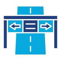 Highway Glyph Twob Color Icon vector
