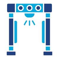 Metal Detector Glyph Twob Color Icon vector