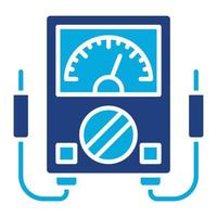Voltmeter Glyph Twob Color Icon vector