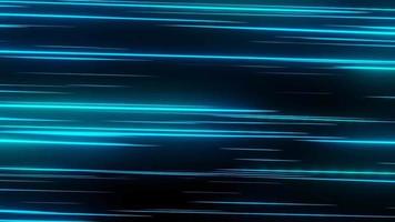 blaues Licht mit leuchtendem Aussehen wie Sternenstaub oder Meteor und Streifen, die sich schnell über dunklem Hintergrund bewegen, für Cyberspace- und Hyperspace-Moving-Konzept. 3D-Rendering. video