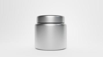 Blank Stainless Steel Tumbler with Lid For branding mock up. 3d render color background photo