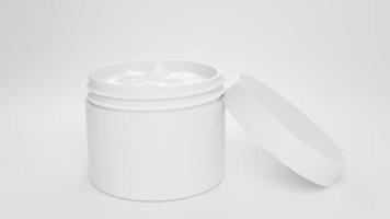 Blank Stainless Steel Tumbler with Lid For branding mock up. 3d render color background photo