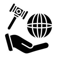 Diplomacy Glyph Icon vector