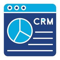 CRM Glyph Twob Color Icon vector