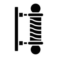 Barber Pole Glyph Icon vector