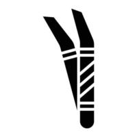 Tweezers Glyph Icon vector