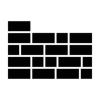 Brickwall Glyph Icon vector