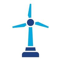 Wind Power Glyph Two Color Icon vector