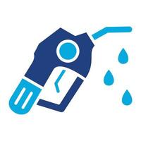 Oil Nozzle Glyph Two Color Icon vector