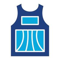 Sleeveless Shirt Glyph Two Color Icon vector