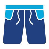 Boxer Shorts Glyph Two Color Icon vector