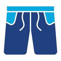 Boxer Shorts Glyph Two Color Icon vector