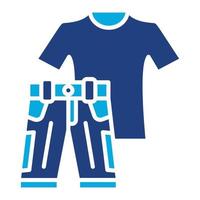 Sport Wear Glyph Two Color Icon vector