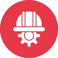Automated Engineering Line Circle Background Icon vector