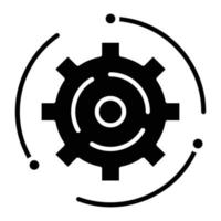 Automate Glyph Icon vector