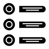 Prioritize Glyph Icon vector