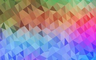 multicolor claro, textura de mosaico del triángulo del vector del arco iris.