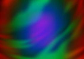 Dark Multicolor, Rainbow vector blurred shine abstract background.