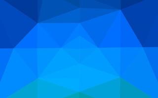 Light BLUE vector shining triangular background.