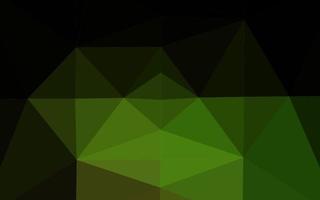 Dark Green vector blurry triangle texture.