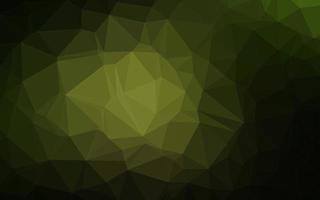 Dark Green vector abstract polygonal layout.