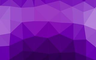 Light Purple vector shining triangular pattern.