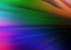 Dark Multicolor, Rainbow vector blurred shine abstract template.