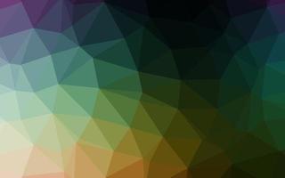 Dark Multicolor, Rainbow vector polygon abstract layout.