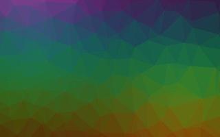 Dark Multicolor, Rainbow vector polygonal background.