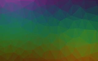 Dark Multicolor, Rainbow vector polygonal background.