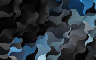 Dark BLUE vector pattern with liquid shapes.