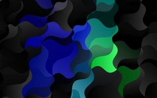 Dark Multicolor, Rainbow vector background with bubble shapes.