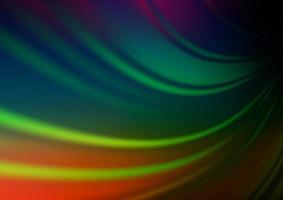 Dark Multicolor, Rainbow vector blurred shine abstract pattern.