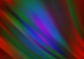 Patrón de vector de arco iris multicolor oscuro con formas de lámpara.