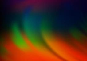 Dark Multicolor, Rainbow vector blurred background.