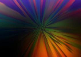 Dark Multicolor, Rainbow vector blurred shine abstract pattern.
