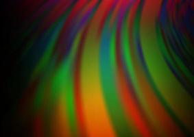 Dark Multicolor, Rainbow vector blurred bright pattern.