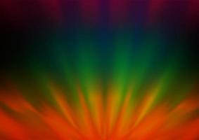 Dark Multicolor, Rainbow vector blurred shine abstract background.