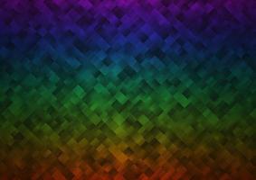 Dark Multicolor, Rainbow vector backdrop with rectangles, squares.