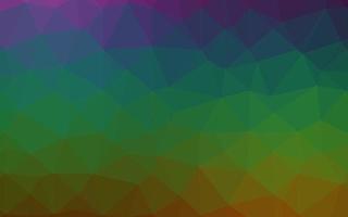 Dark Multicolor, Rainbow vector triangle mosaic texture.