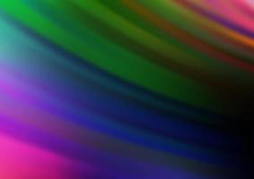 multicolor oscuro, textura de vector de arco iris con líneas de colores.
