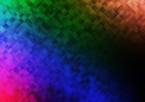 Dark Multicolor, Rainbow vector background with rectangles.