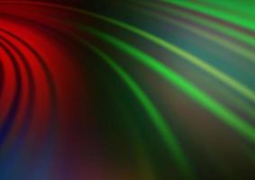 Dark Multicolor, Rainbow vector backdrop with bent lines.