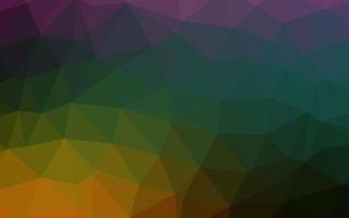 Dark Multicolor, Rainbow vector polygonal pattern.