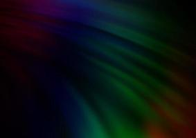 Dark Multicolor, Rainbow vector pattern with bent ribbons.