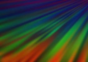 Dark Multicolor, Rainbow vector texture with colored lines.