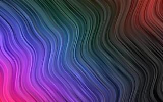 Dark Multicolor, Rainbow vector template with bent lines.