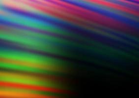 multicolor oscuro, patrón de desenfoque vectorial del arco iris. vector