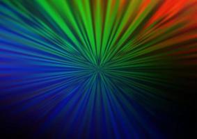 Dark Multicolor, Rainbow vector blurred and colored template.
