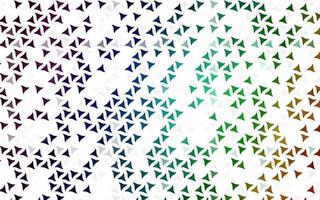 Light Multicolor, Rainbow vector seamless background with triangles.